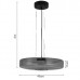 Φωτιστικό Κρεμαστό LED 12W 230V 1644lm Θερμό Φως Smoky Glass 4069